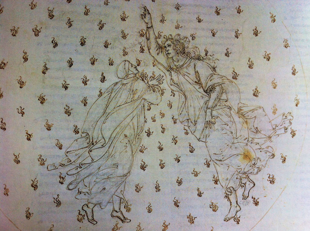 Sandro Botticelli, Illustrazione per la Divina Commedia, Paradiso Canto VI